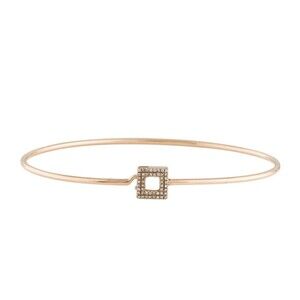 14K Rose Gold Diamond Station Bracelet